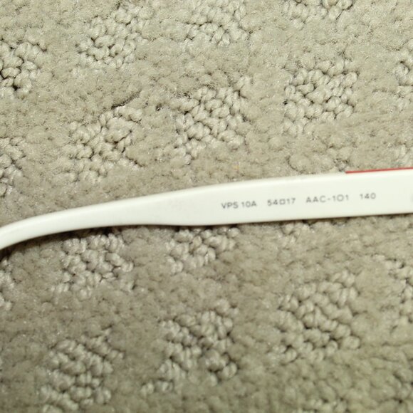 Prada VSP 10A Clear Front White Ear Piece Prescription Glasses Frames Only - Picture 8 of 8